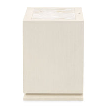 Portrait 2-Drawer Nightstand with LED Lights - Alabaster White