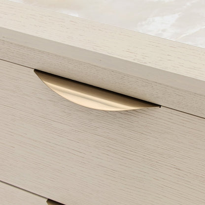 Portrait 2-Drawer Nightstand with LED Lights - Alabaster White