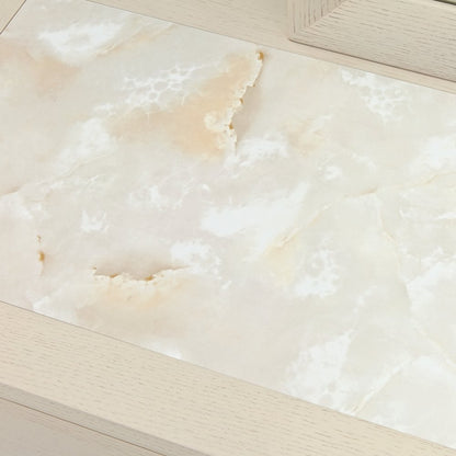Portrait Dresser with LED Lights - Alabaster White