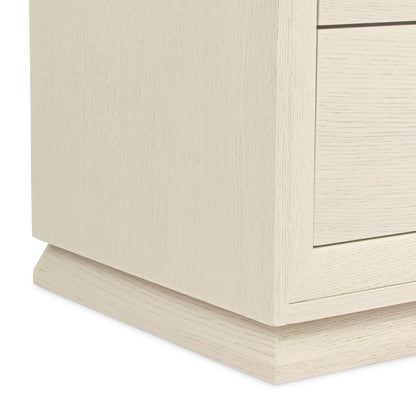 Portrait Dresser with LED Lights - Alabaster White
