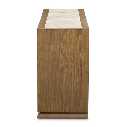 Portrait Dresser with LED Lights - Sienna Brown