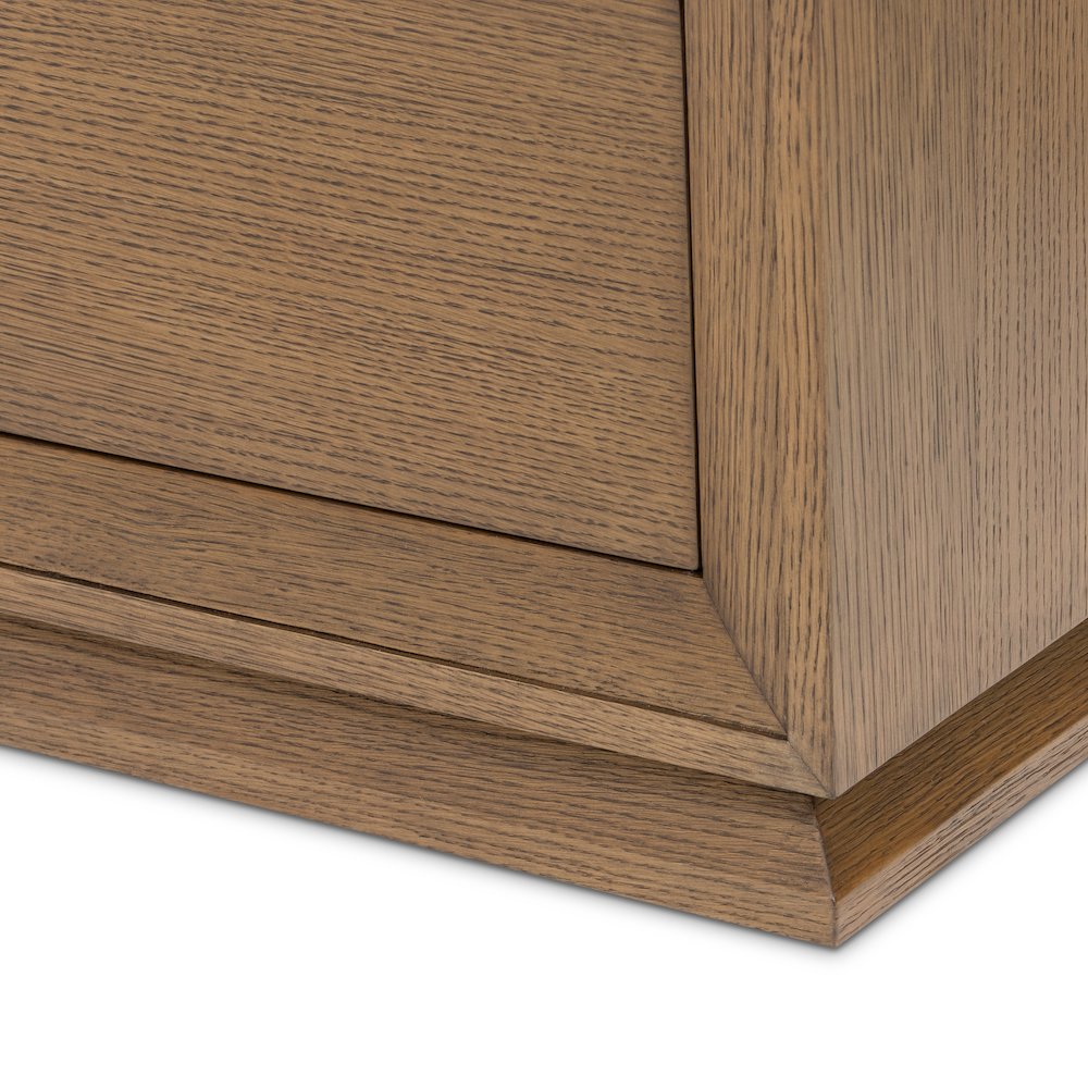 Portrait Dresser with LED Lights - Sienna Brown