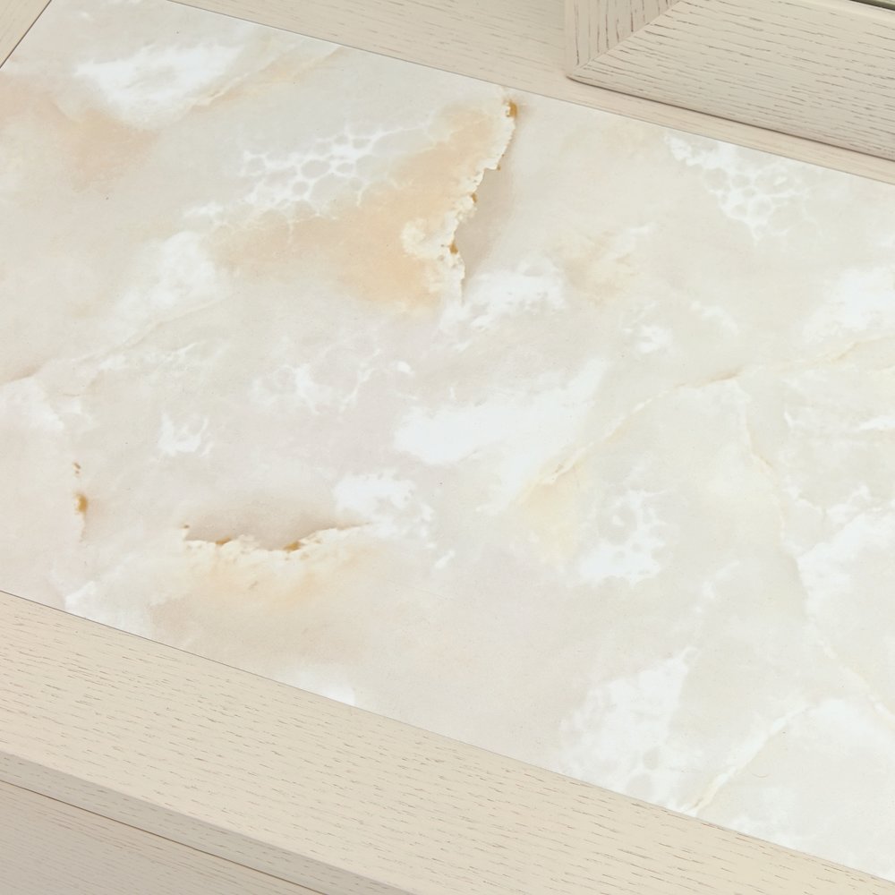 Portrait Dresser with Mirror - Alabaster White
