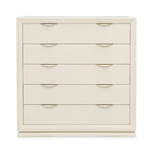 Portrait 5-Drawer Chest with LED Lights - Alabaster White