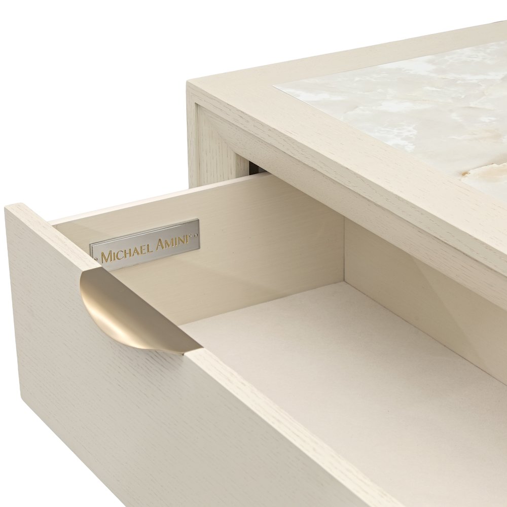 Portrait 5-Drawer Chest with LED Lights - Alabaster White
