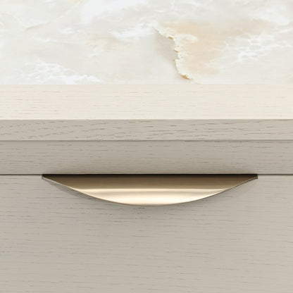 Portrait 5-Drawer Chest with LED Lights - Alabaster White