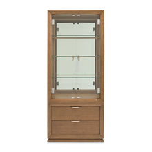 Portrait Display Cabinet - Sienna Brown