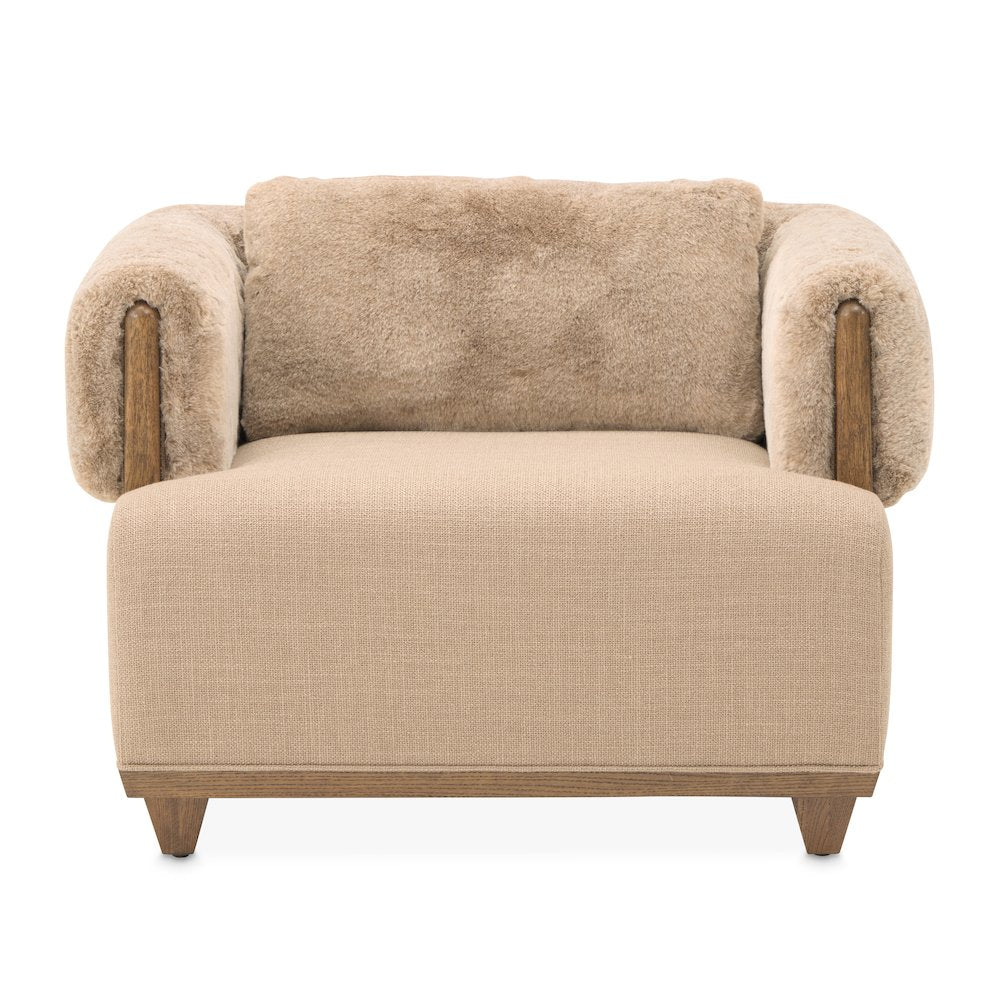 Portrait Accent Chair, Toffee - Sienna Brown