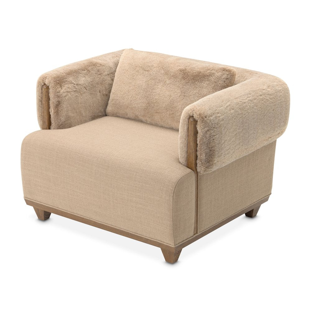 Portrait Accent Chair, Toffee - Sienna Brown
