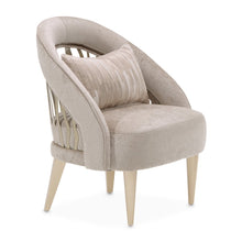 La Rachelle Flame Accent Chair - Lustre/Champagne