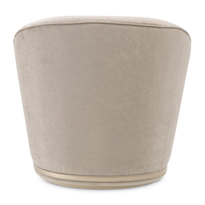 La Rachelle Swivel Accent Chair - Lustre/Champagne