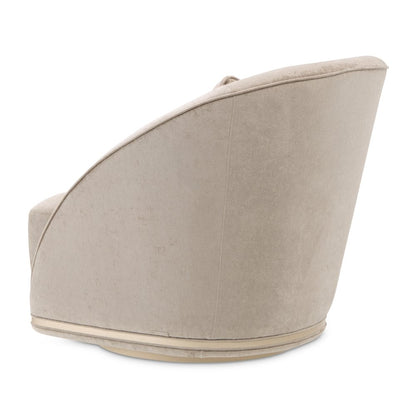 La Rachelle Swivel Accent Chair - Lustre/Champagne