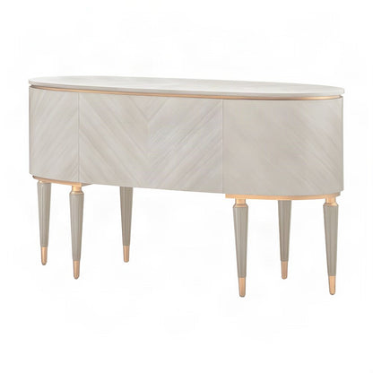 Starlight Canyon Home Vanity Table with Organized Drawer Storage, Dove Gray