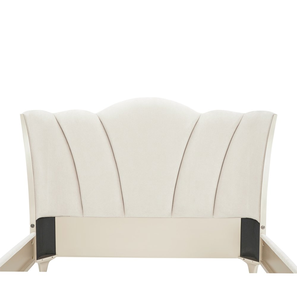 La Marisia Cal. King Upholstered Bed - Tranquil/Champagne Gold