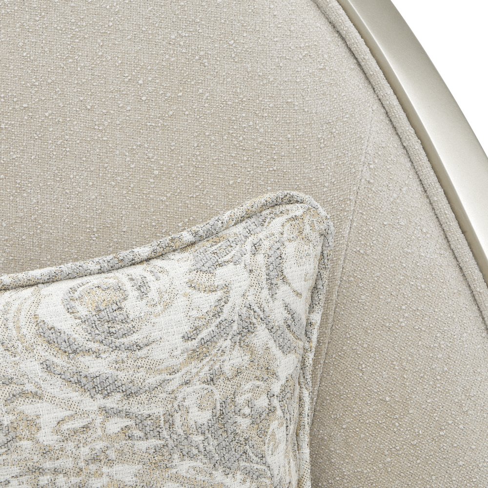 La Marisia Chenille Accent Chair - Tranquil/Light Champagne