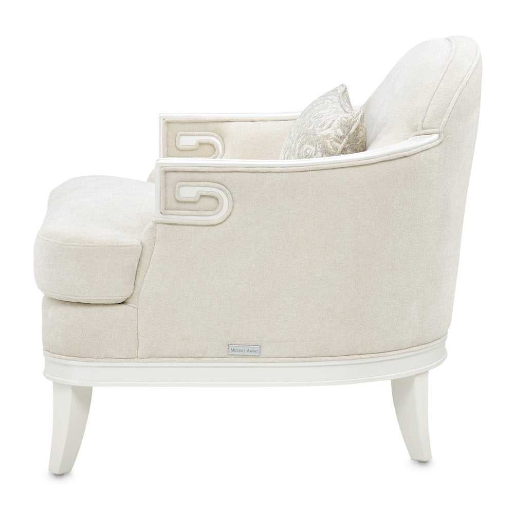 La Marisia Chenille Matching Chair - Tranquil/Creamy Pearl