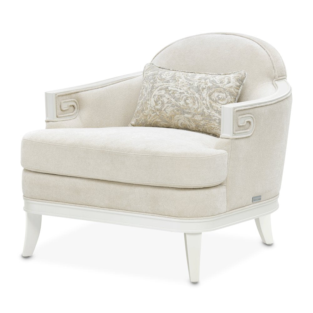 La Marisia Chenille Matching Chair - Tranquil/Creamy Pearl