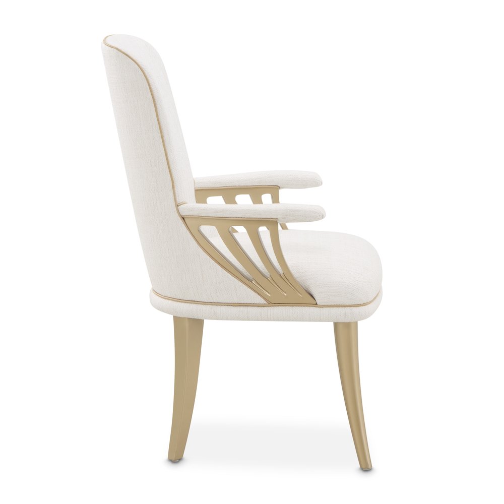La Terrazza Dining Arm Chair, Set of 2 - Creamy Pearl