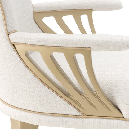La Terrazza Dining Arm Chair, Set of 2 - Creamy Pearl