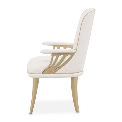 La Terrazza Dining Arm Chair, Set of 2 - Creamy Pearl