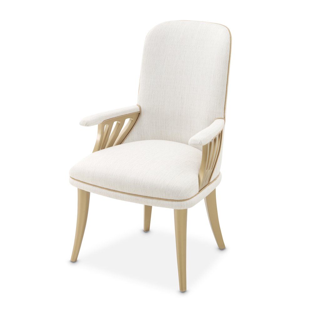 La Terrazza Dining Arm Chair, Set of 2 - Creamy Pearl