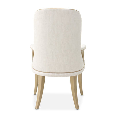 La Terrazza Dining Arm Chair, Set of 2 - Creamy Pearl