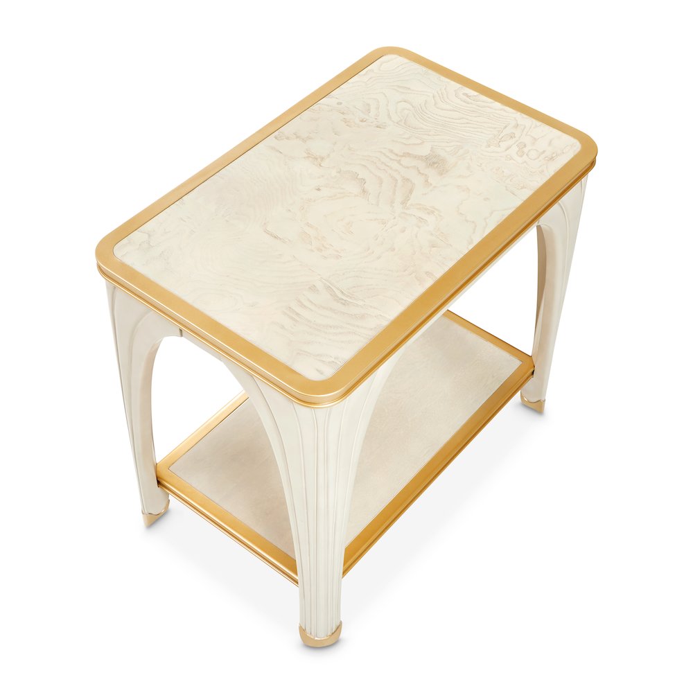 La Terrazza End Table - Silver Mist