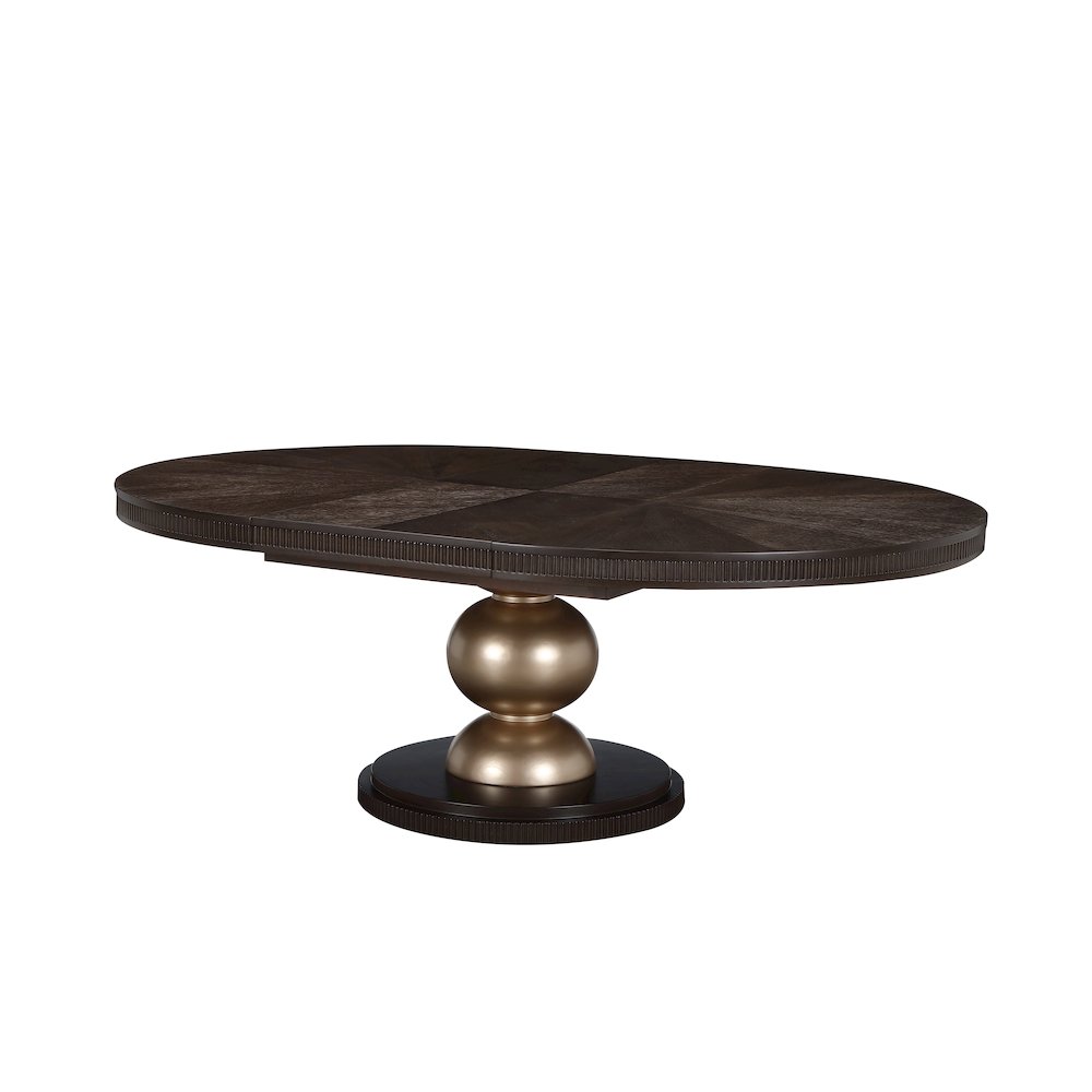 West Kensington Oval Dining Table - Medium Espresso