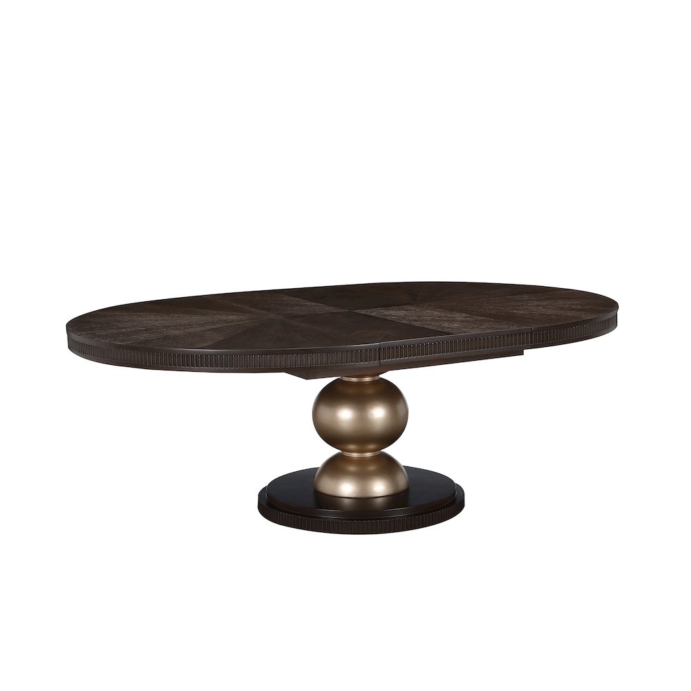 West Kensington Oval Dining Table - Medium Espresso