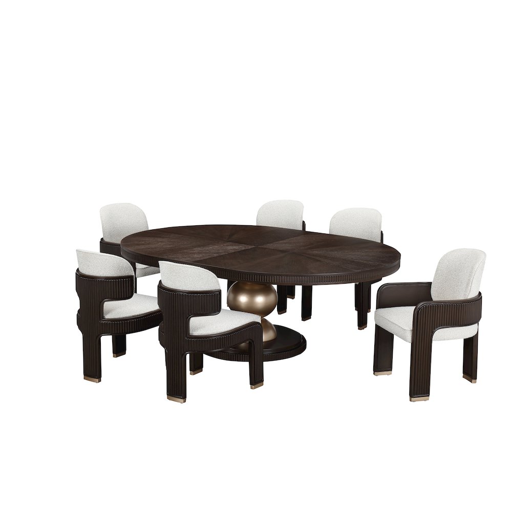 West Kensington Oval Dining Table - Medium Espresso