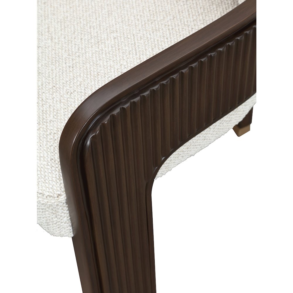 West Kensington Dining Arm Chair - Buff/Medium Espresso