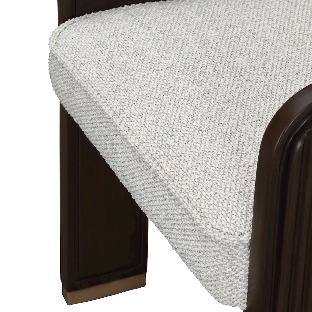 West Kensington Dining Arm Chair - Buff/Medium Espresso
