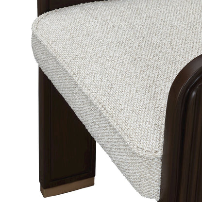West Kensington Dining Arm Chair - Buff/Medium Espresso