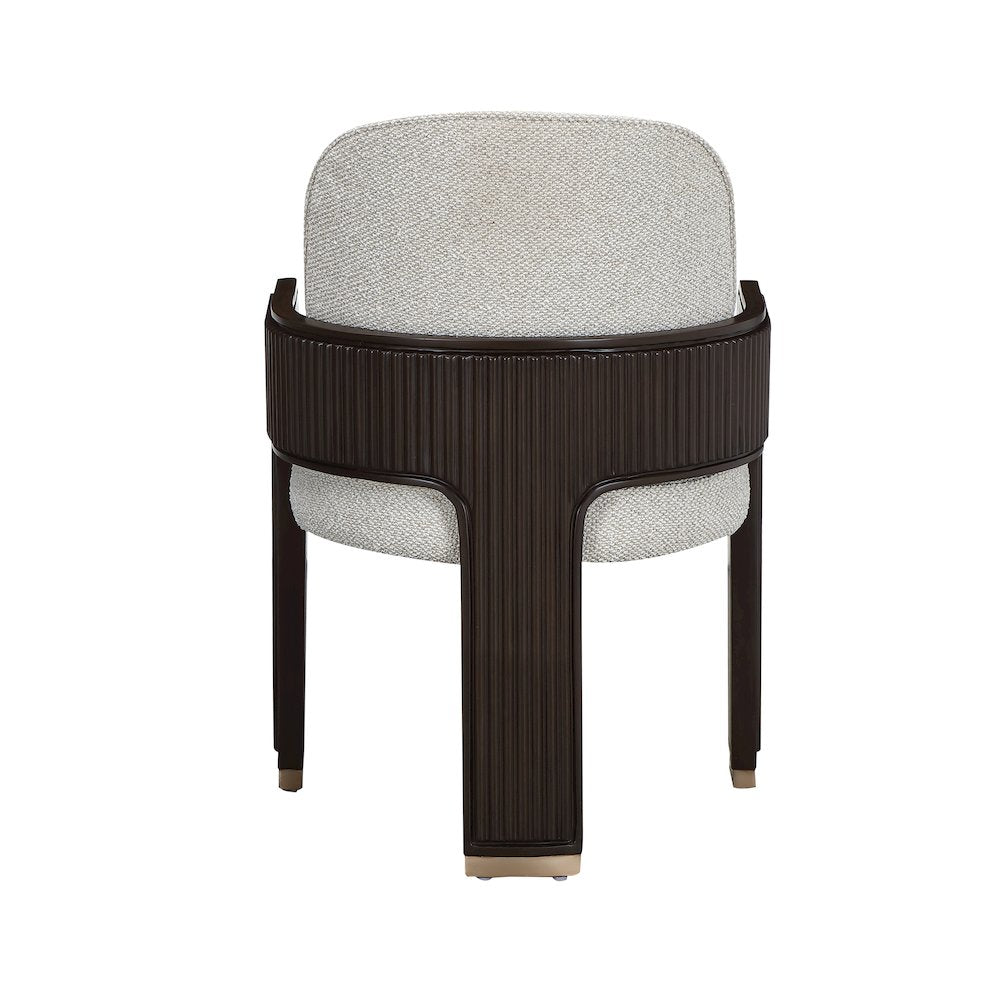 West Kensington Dining Arm Chair - Buff/Medium Espresso