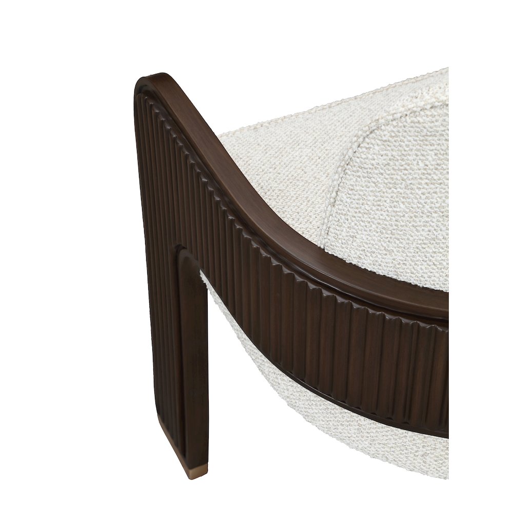 West Kensington Dining Arm Chair - Buff/Medium Espresso