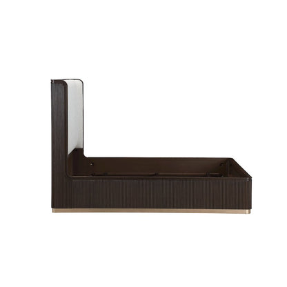 West Kensington Cal. King Bed - Buff/Medium Espresso