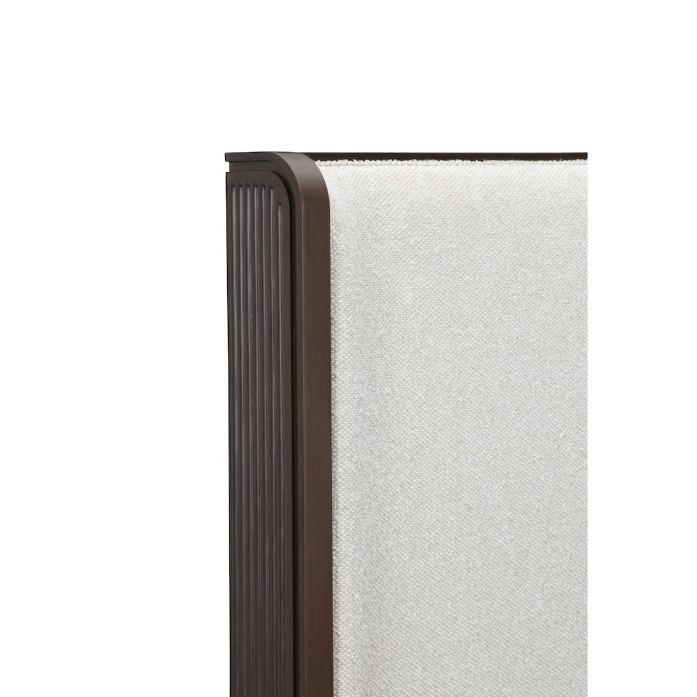 West Kensington Cal. King Bed - Buff/Medium Espresso