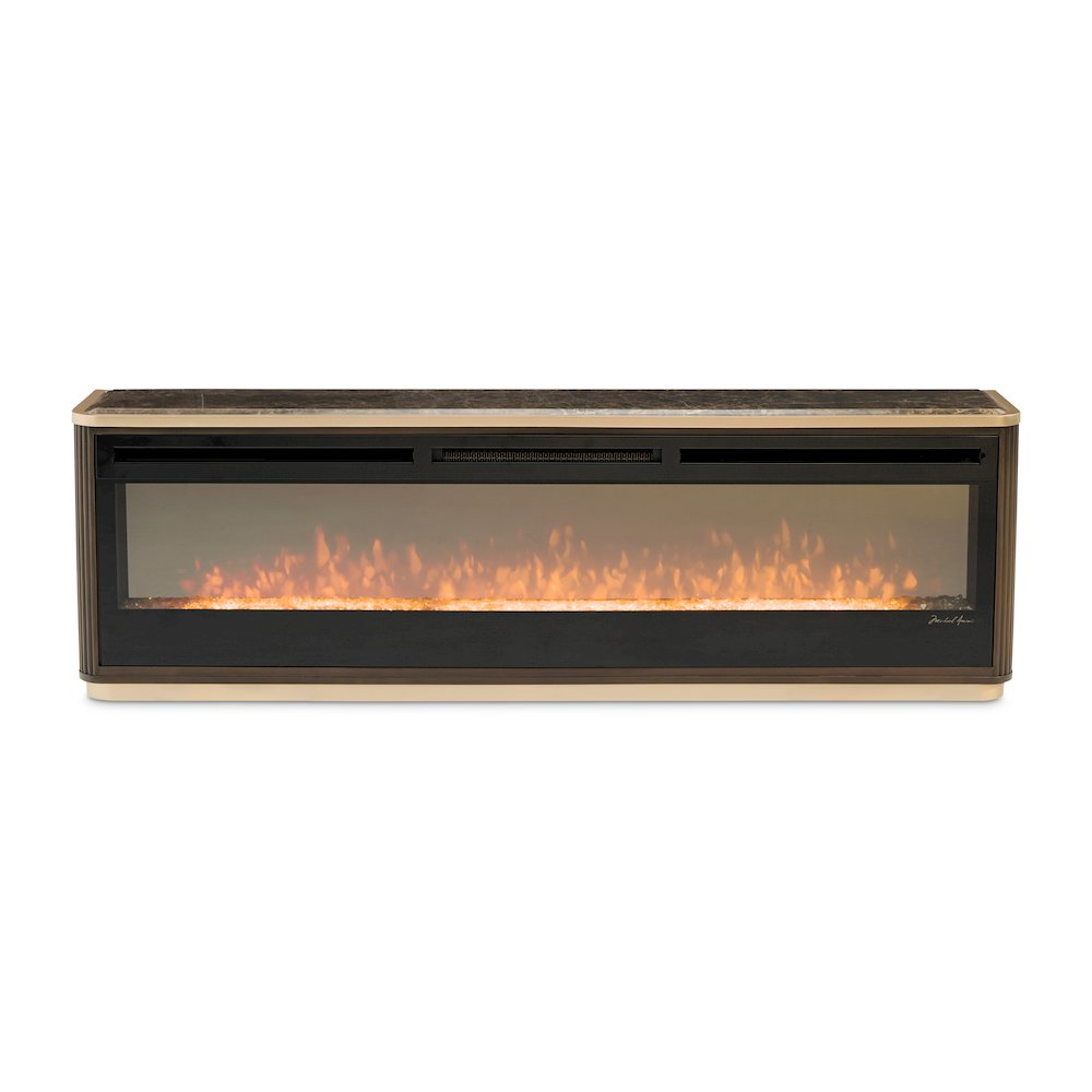 West Kensington Fireplace with Electric Insert - Medium Espresso