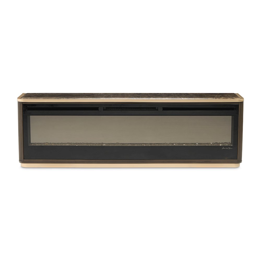 West Kensington Fireplace with Electric Insert - Medium Espresso