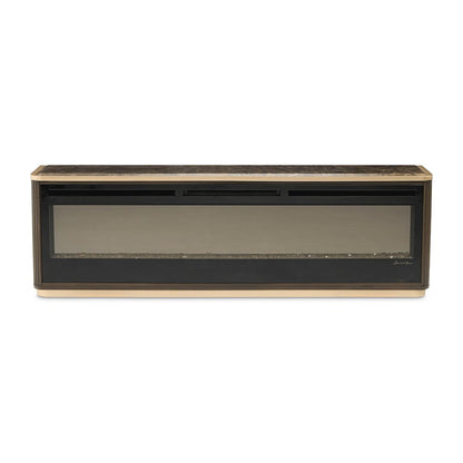 West Kensington Fireplace with Electric Insert - Medium Espresso