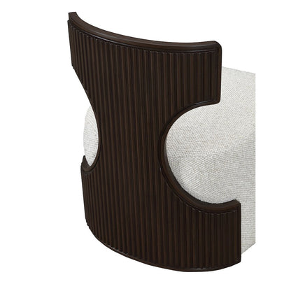 West Kensington Vanity Chair - Buff/Medium Espresso