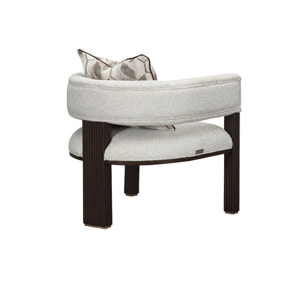 West Kensington Accent Chair - Buff/Medium Espresso