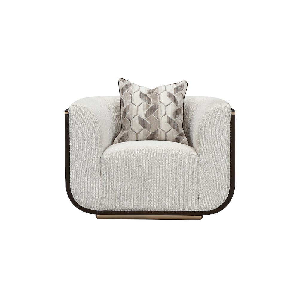 West Kensington Matching Chair - Buff/Medium Espresso