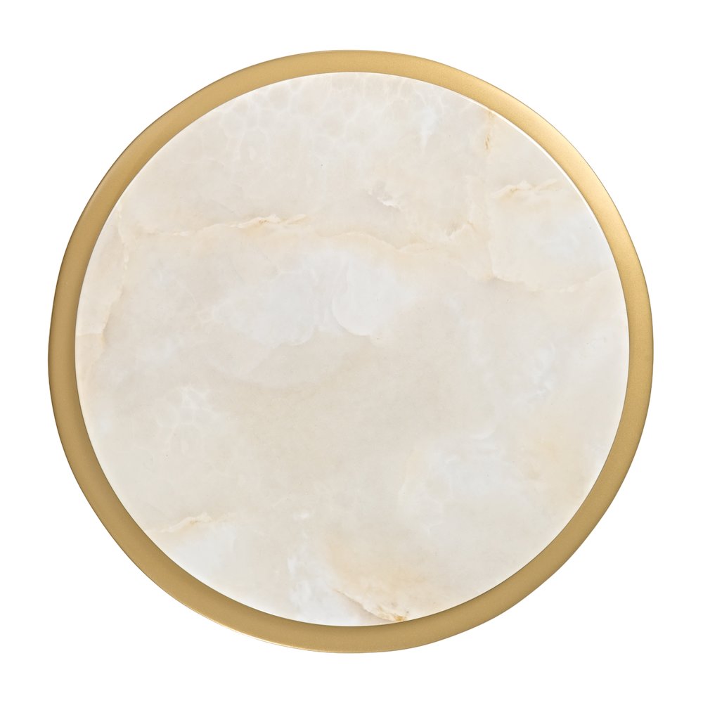 Scotts Square Chairside Table - Light Champagne