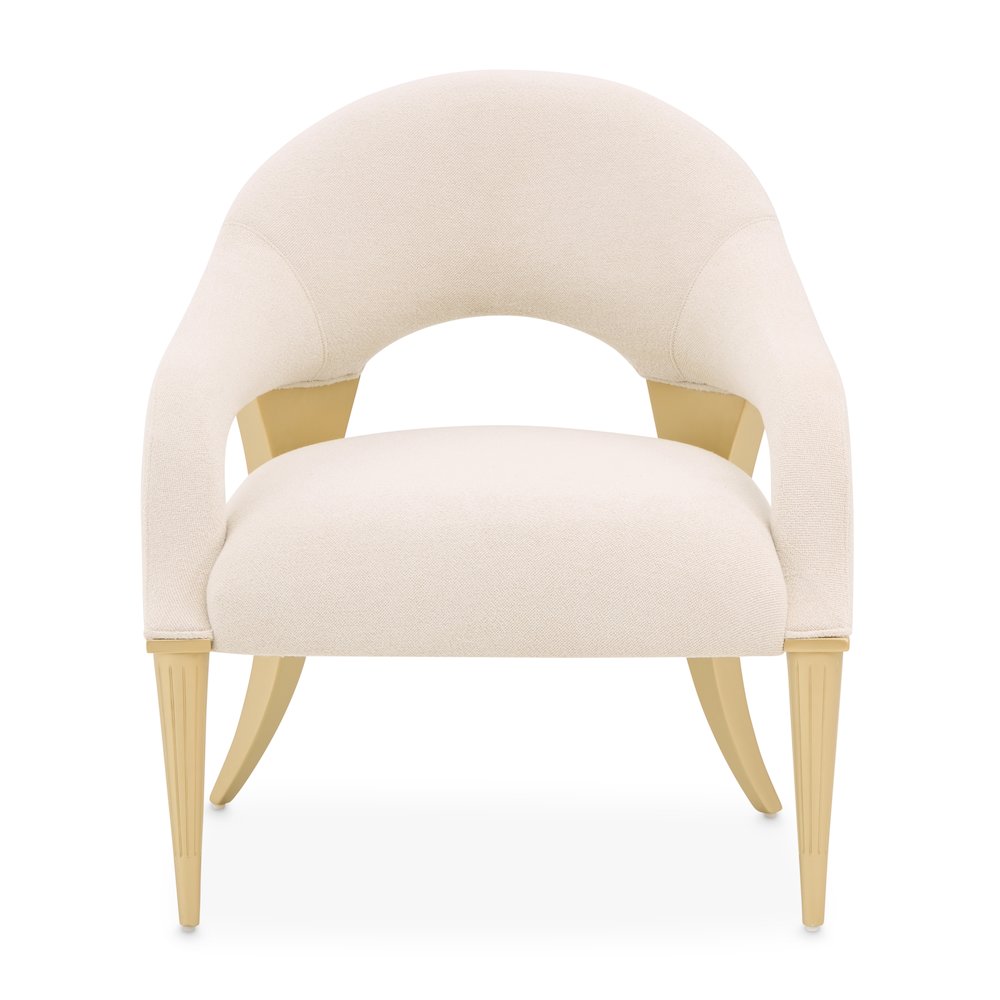Scotts Square Accent Chair - Cornsilk/Light Champagne