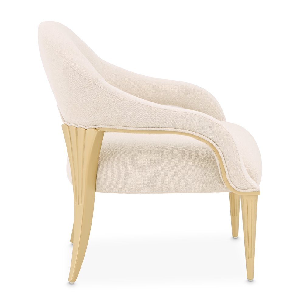 Scotts Square Accent Chair - Cornsilk/Light Champagne