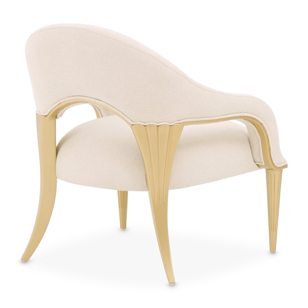 Scotts Square Accent Chair - Cornsilk/Light Champagne