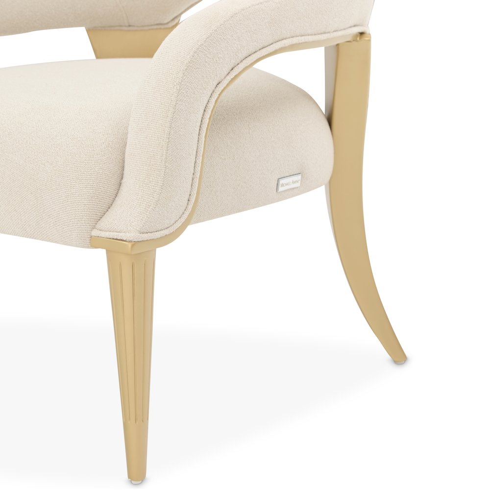 Scotts Square Accent Chair - Cornsilk/Light Champagne