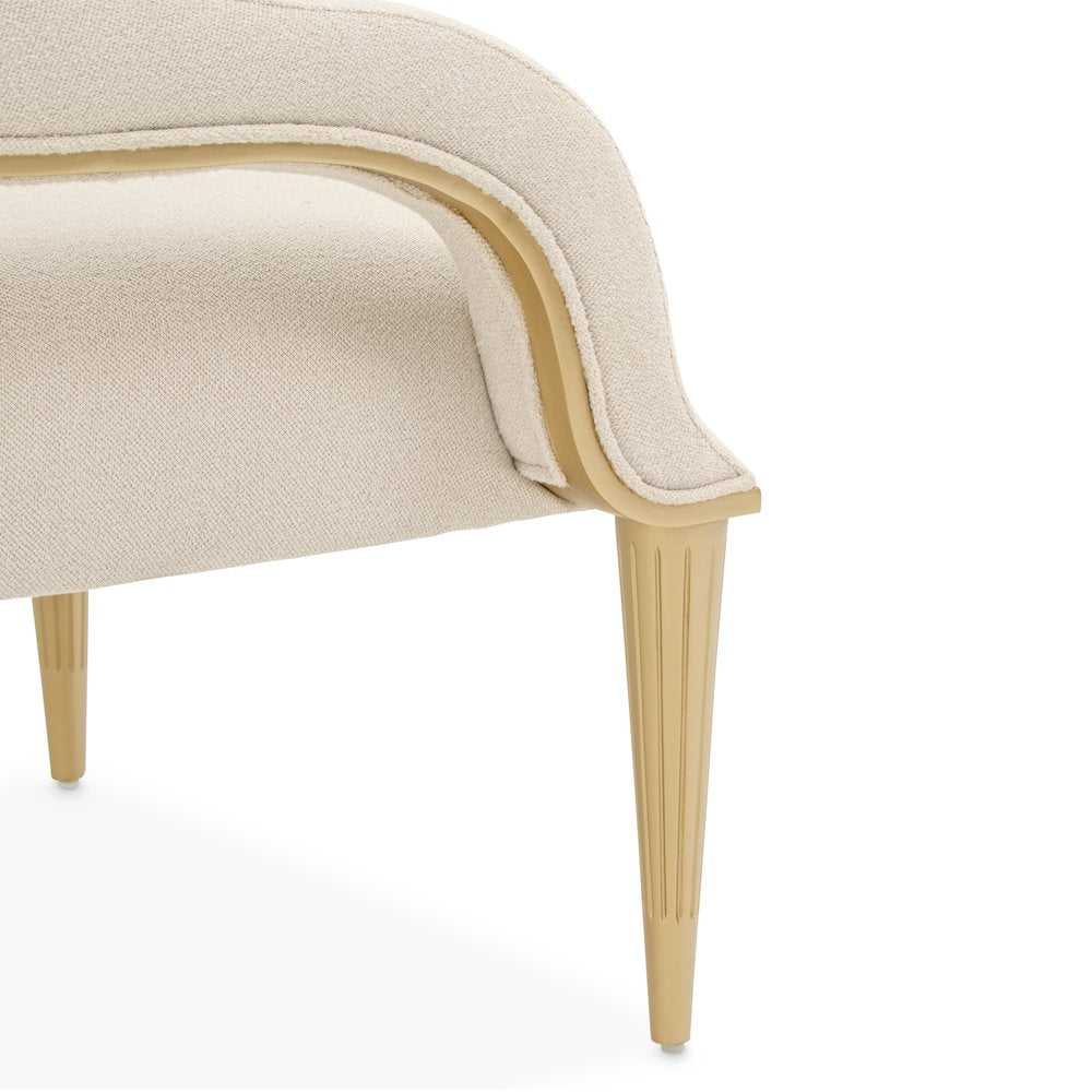 Scotts Square Accent Chair - Cornsilk/Light Champagne