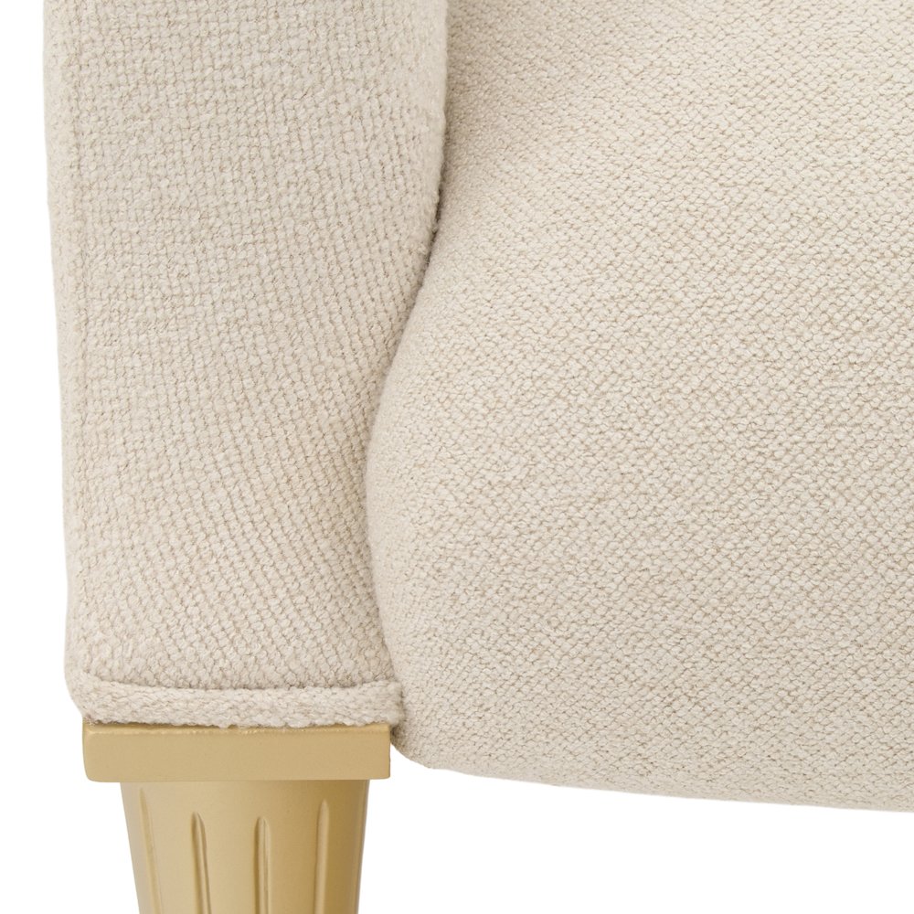 Scotts Square Accent Chair - Cornsilk/Light Champagne